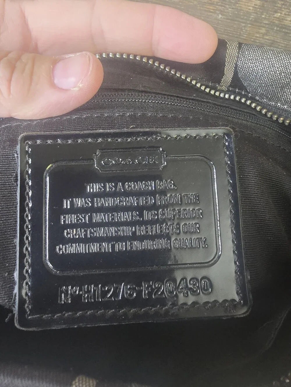 Coach F20430 Signature Crossbody Rehab Project Bag or Pillow